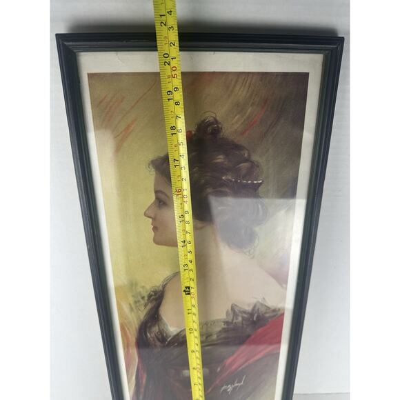 James Ross Bryson- Print Lady Dancer - BEAUTIFUL Lady Framed Art Deco - Picture 9 of 9